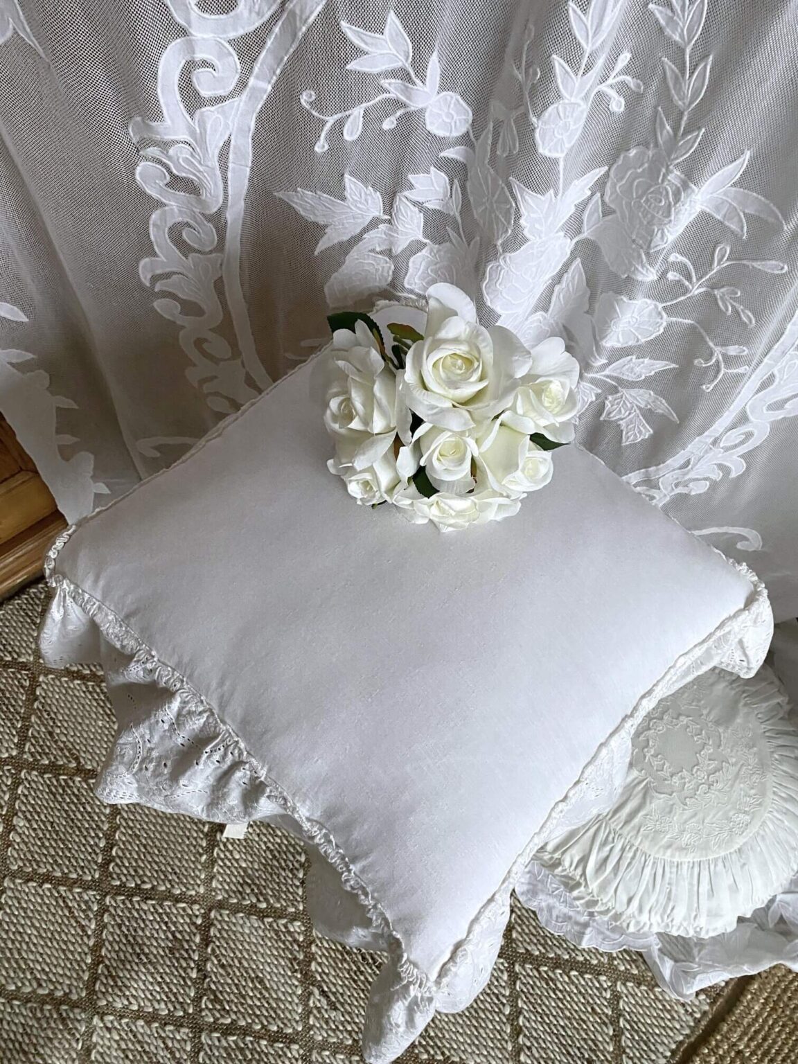 Coussin Romantique Chic Blanc Mariclo D Co D Lise