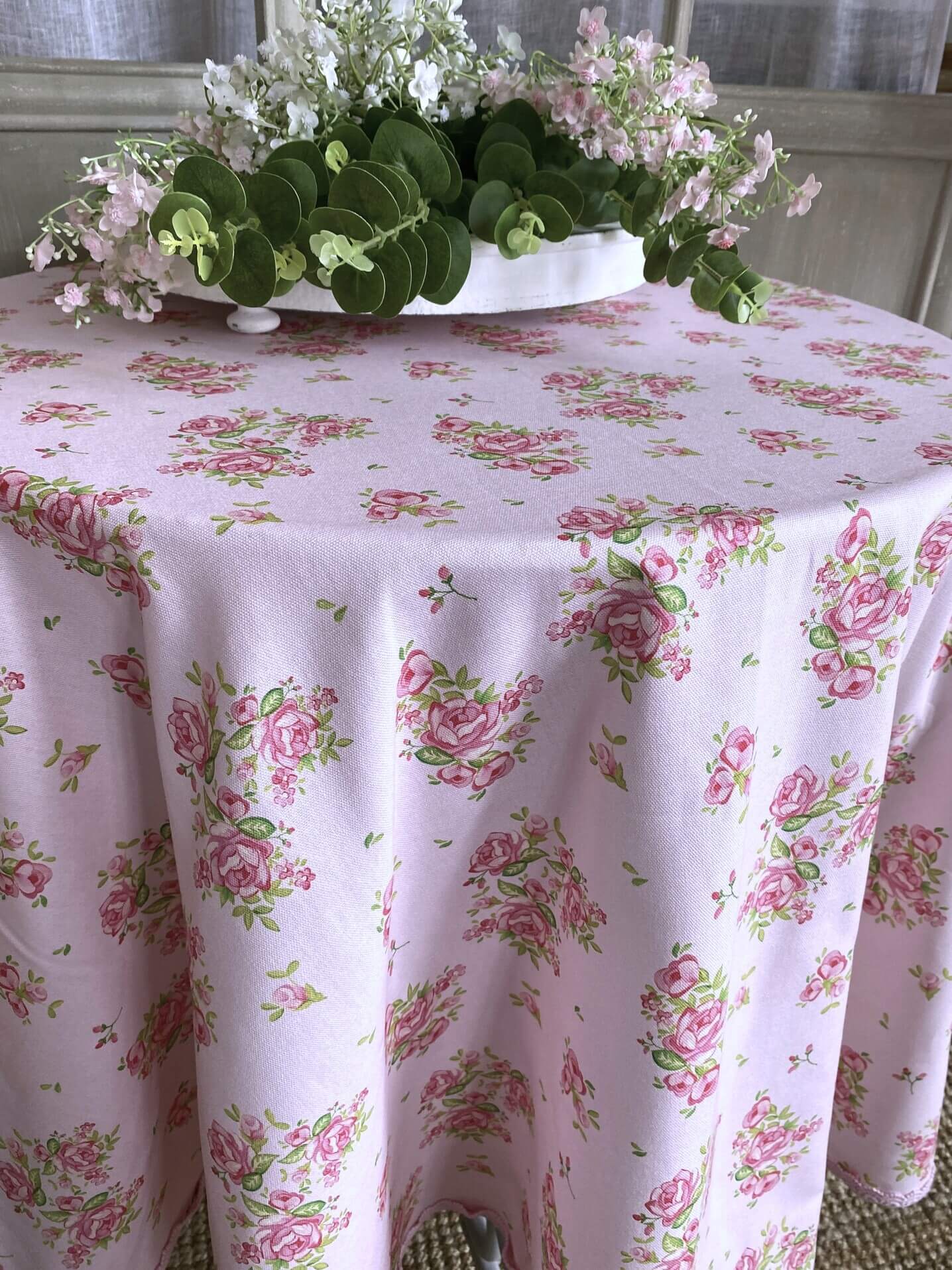 Lot de 6 serviettes de table tissu Sweet Roses Clayre & Eef - Déco