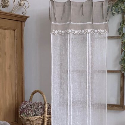 Brise bise de charme Blanc Mariclo 60x170cm